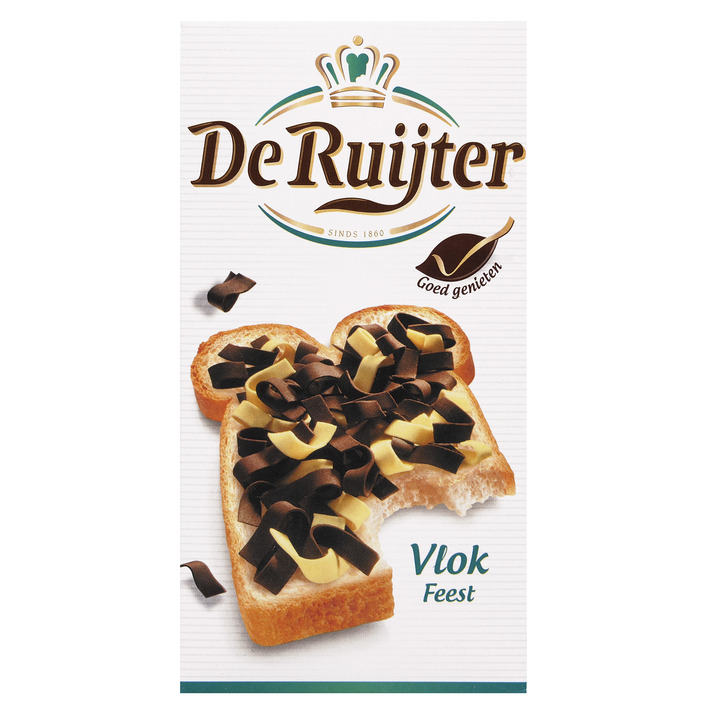 De Ruijter Vlokfeest dark/milk (300 gr.)
